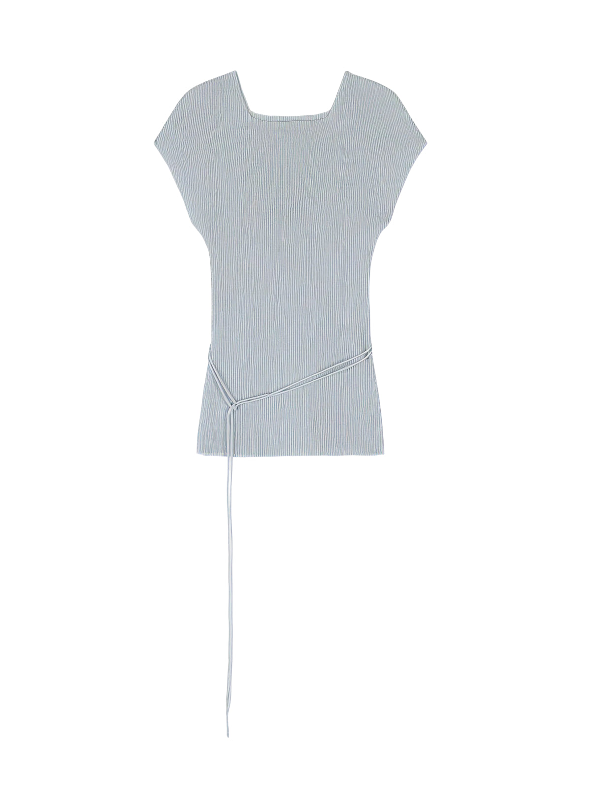 Ribbed cap sleeveless knit top